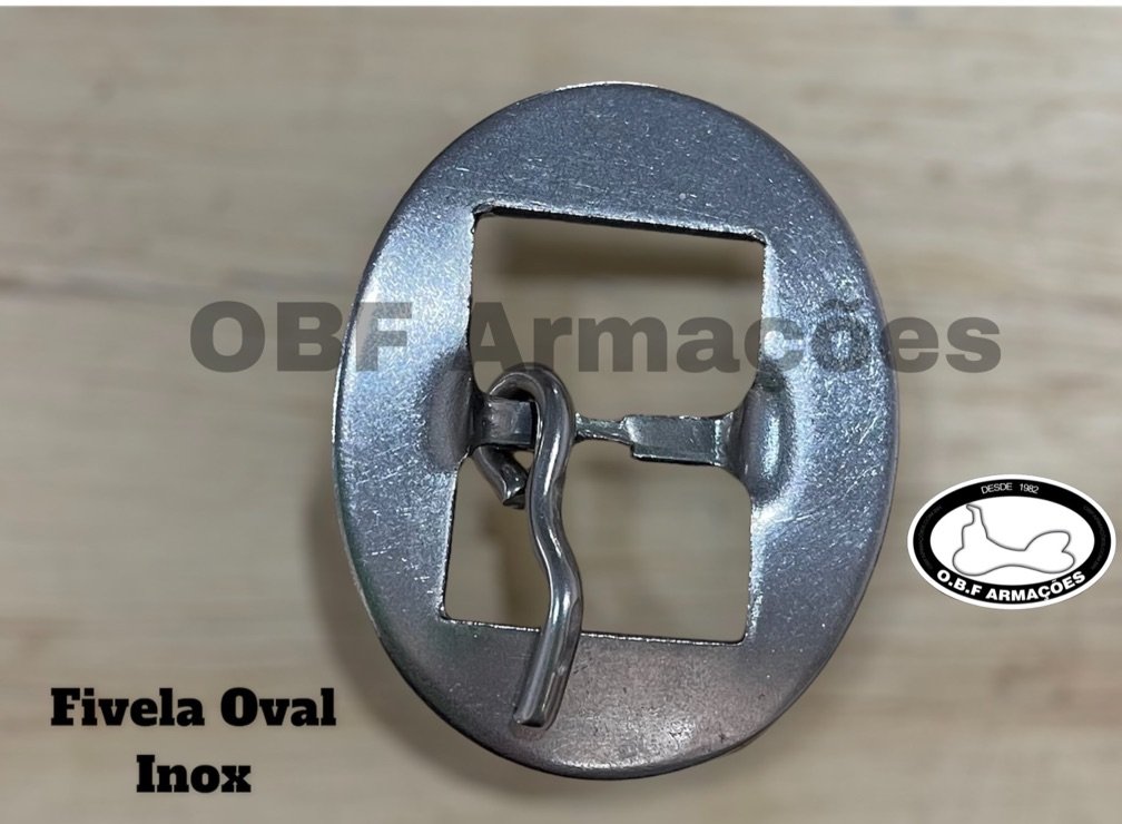 Fivela Oval ( Inox)