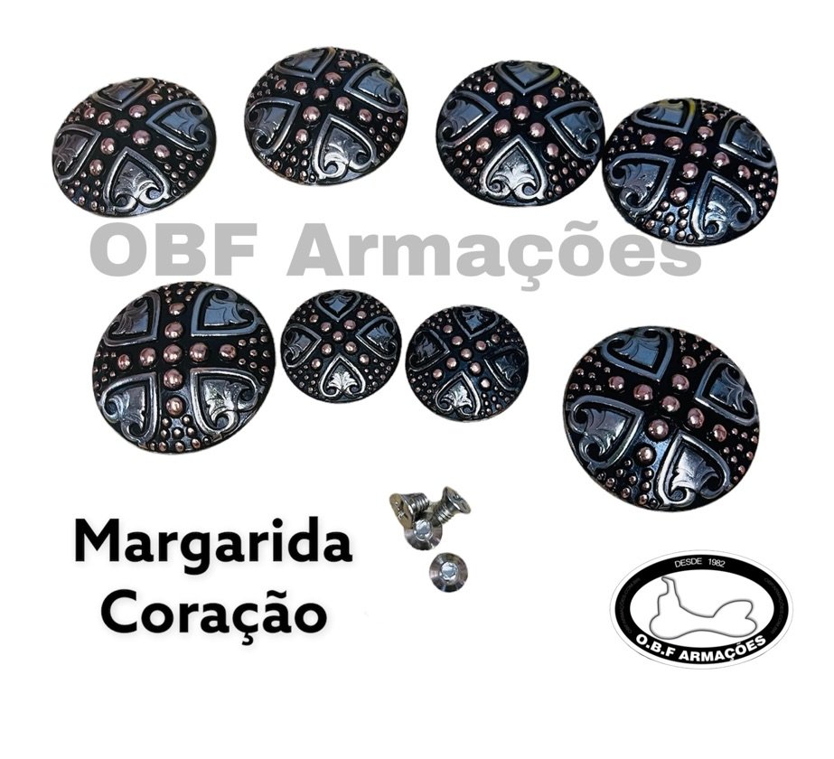 Jogo Margarida ( Coração )P/ Cinto (Zamac)