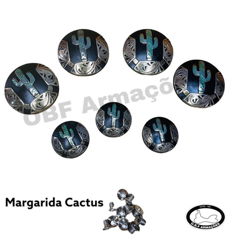 Jogo Margarida Cactus( P/ Cinto) Zamac