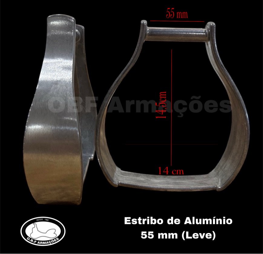 Estribo de Alumínio Loro 55 mm (Leve)
