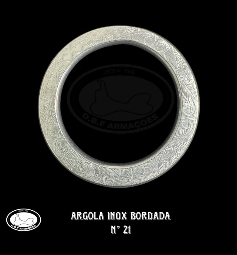Argola Inox Bordada N* 21
