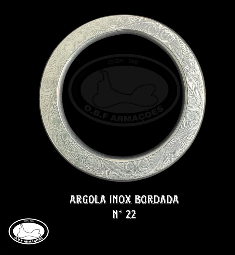 Argola Inox Bordada N* 22