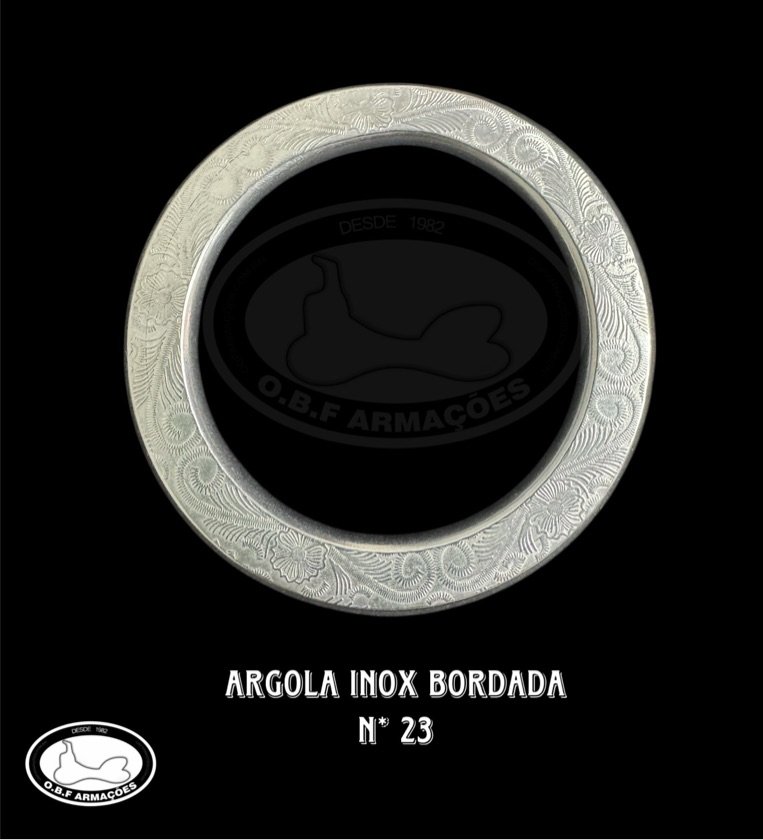 Argola Inox Bordada N*23