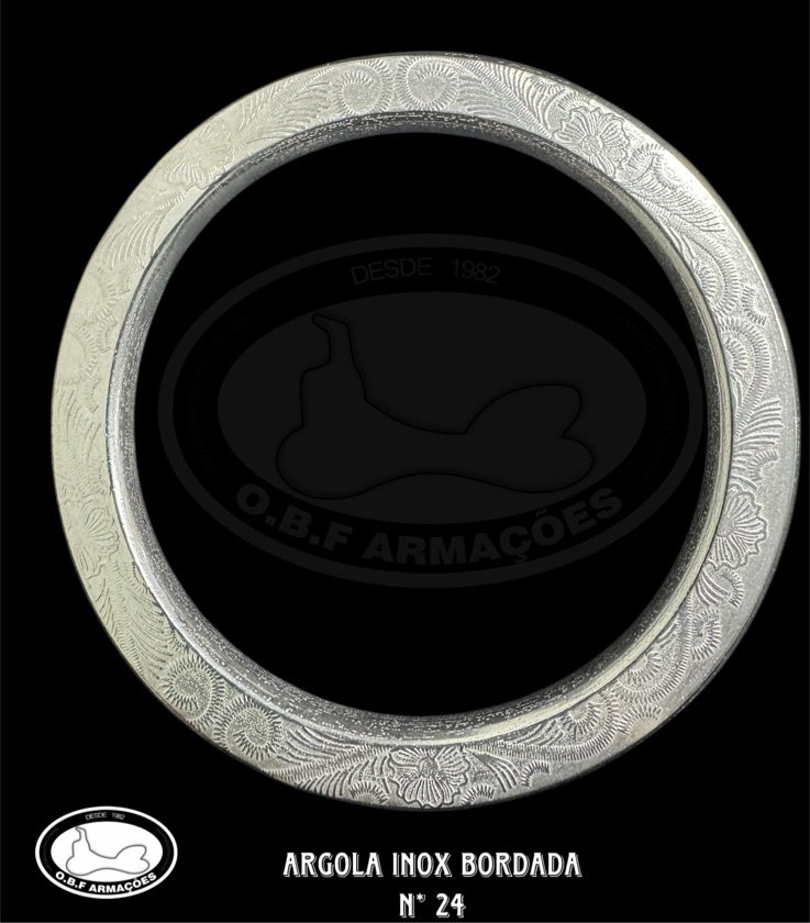 Argola Inox Bordada N* 24