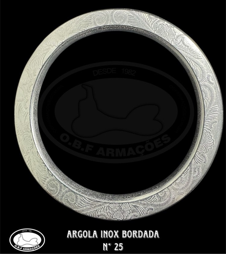 Argola Inox Bordada N* 25